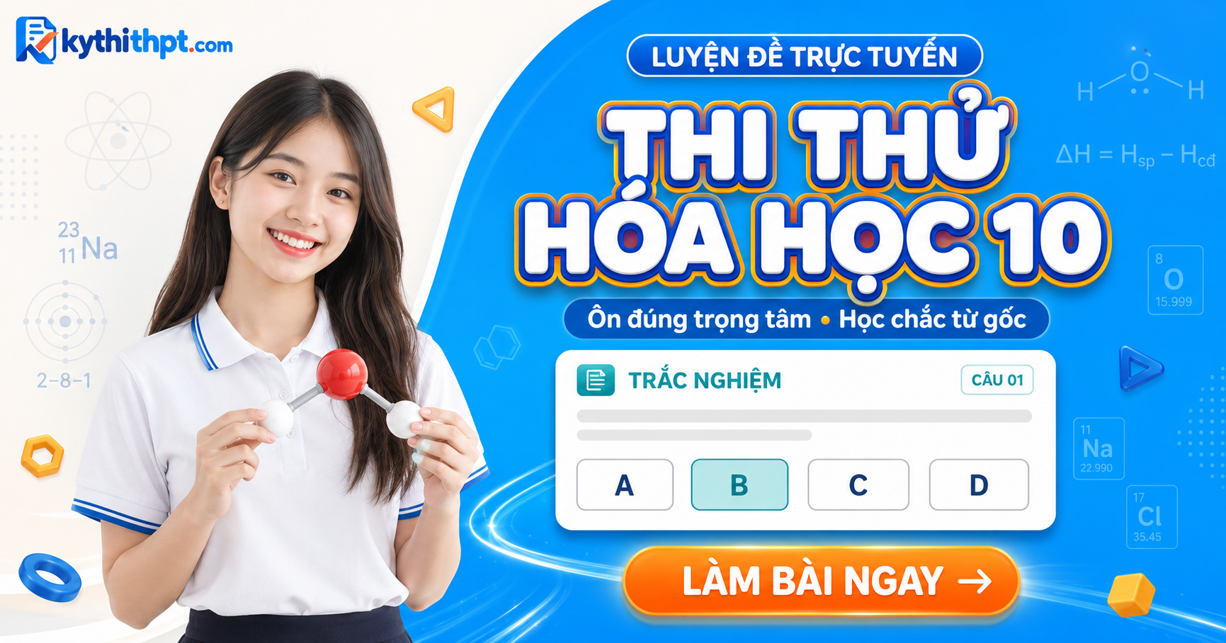 Thi thử Hóa học 10 — kythithpt.com
