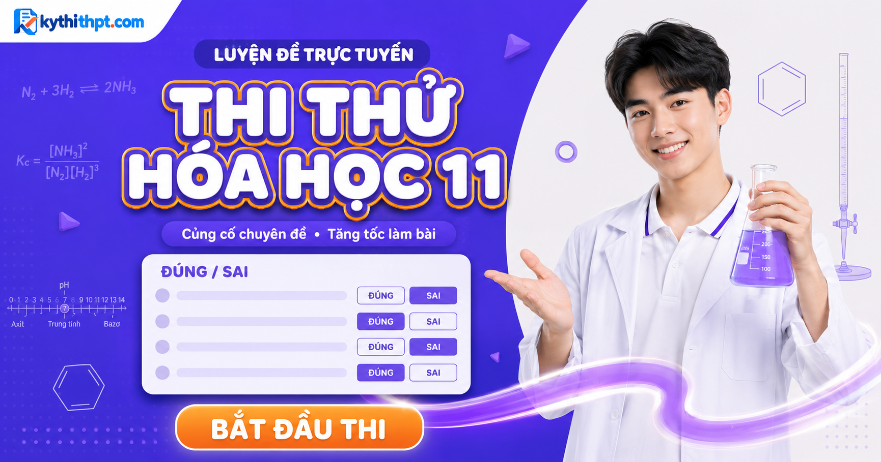 Thi thử Hóa học 11 — kythithpt.com