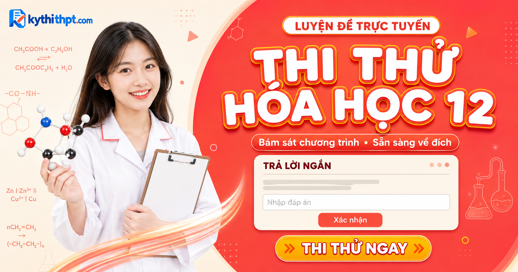 Thi thử Hóa học 12 — kythithpt.com