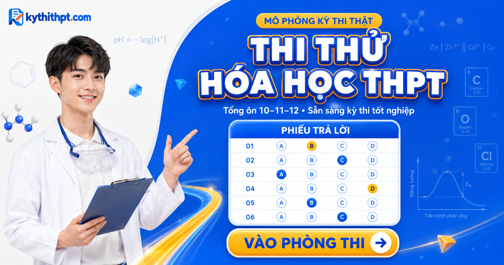 Thi thử Hóa học THPT — kythithpt.com