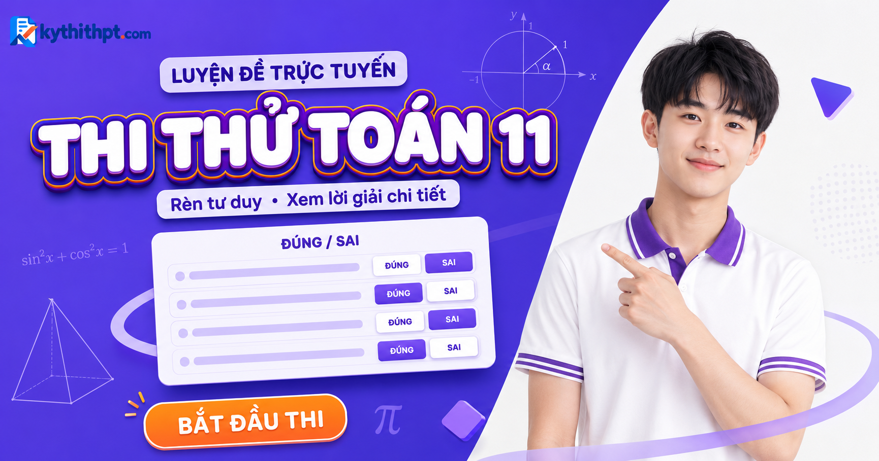 Thi thử Toán 11 — kythithpt.com