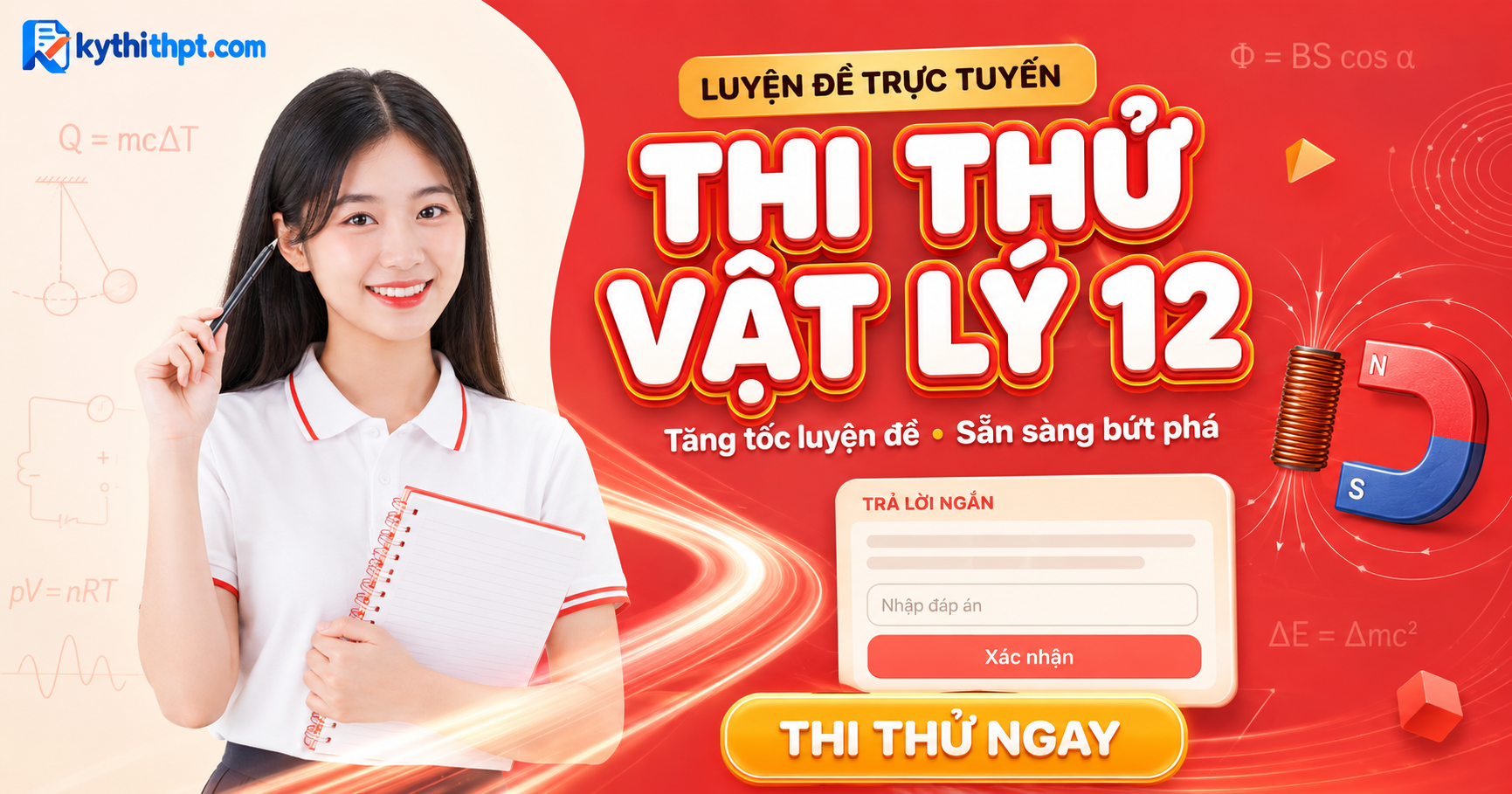 Thi thử Vật lý 12 — kythithpt.com